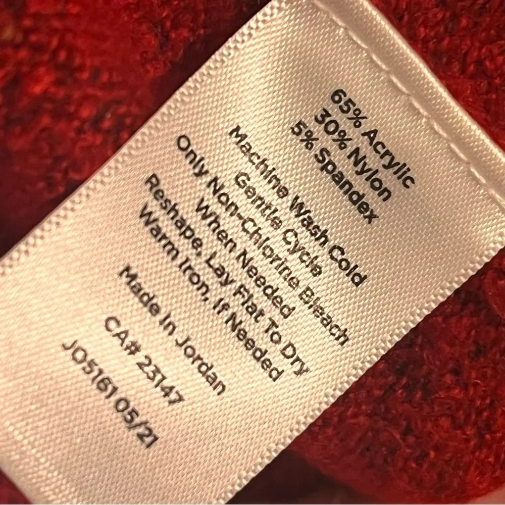 Talbot’s Red Cardigan knit Sweater Women’s medium petite - Picture 5 of 8